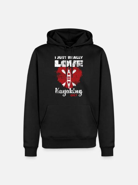 Kayak - Men’s Premium Organic Hoodie - black