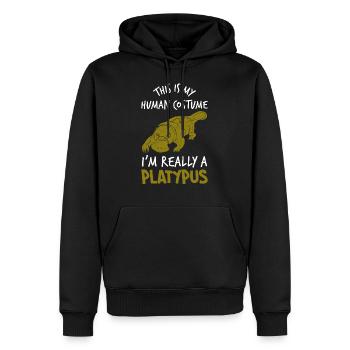 Costume d’ardent Australie - Sweat à capuche Premium bio Homme - noir - Devant - Nico (187cm)