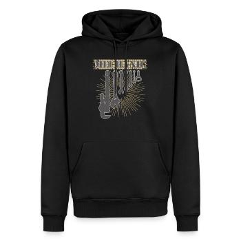 Auto mécaniciens outils - Sweat à capuche Premium bio Homme - noir - Devant - Nico (187cm)