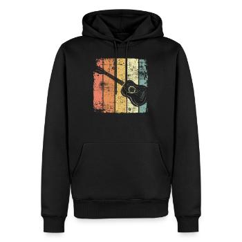 Ukulele vintage - Männer Premium Bio Hoodie - Schwarz - Vorne - Nico (187cm)