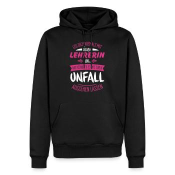 Lehrerin - Männer Premium Bio Hoodie - Schwarz - Vorne - Nico (187cm)