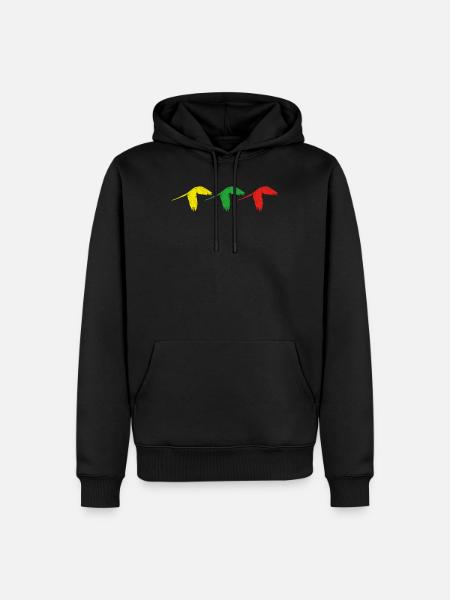 Papagei - Männer Premium Bio Hoodie - Schwarz
