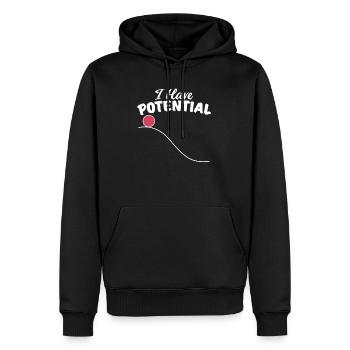 Physique - Sweat à capuche Premium bio Homme - noir - Devant - Nico (187cm)