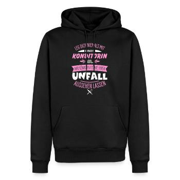 Konditorin - Männer Premium Bio Hoodie - Schwarz - Vorne - Nico (187cm)