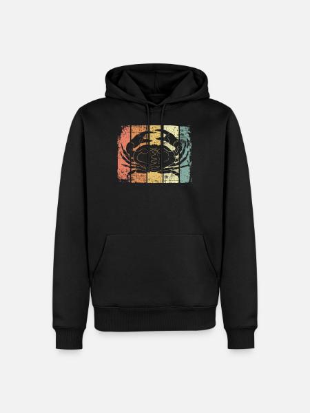 Krebs - Männer Premium Bio Hoodie - Schwarz