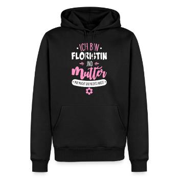 Floristin Mutter - Männer Premium Bio Hoodie - Schwarz - Vorne - Nico (187cm)