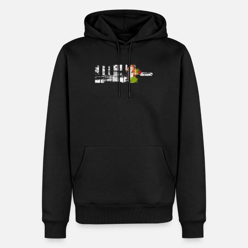 Piano - Sweat à capuche Premium bio Homme - noir