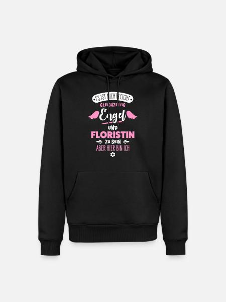Floristin - Männer Premium Bio Hoodie - Schwarz