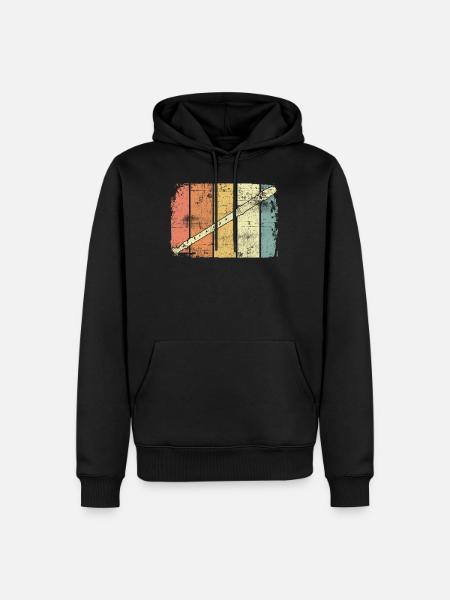 Flute - Men’s Premium Organic Hoodie - black