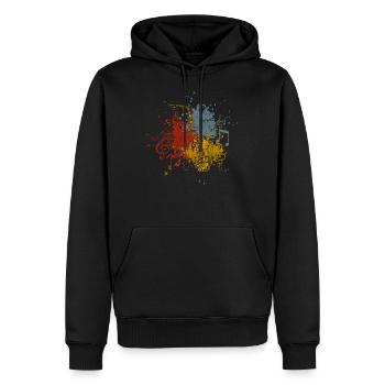 Saxophon - Männer Premium Bio Hoodie - Schwarz - Vorne - Nico (187cm)