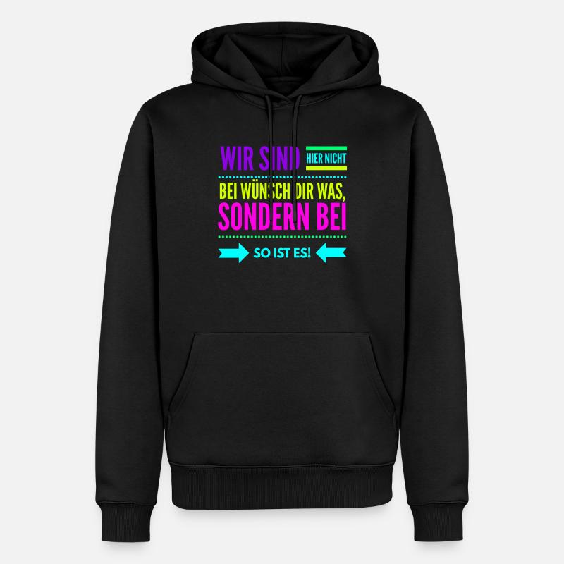 So Ist Es Geschenkidee - Männer Premium Bio Hoodie - Schwarz
