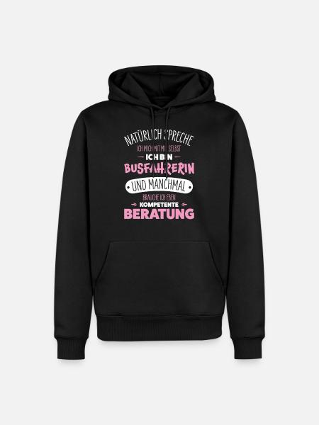 Busfahrerin - Männer Premium Bio Hoodie - Schwarz