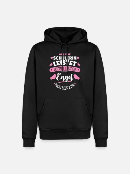 Schülerin - Männer Premium Bio Hoodie - Schwarz