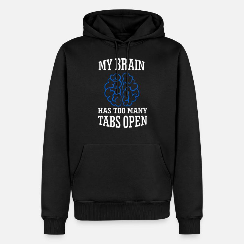 Internet Tabs - Männer Premium Bio Hoodie - Schwarz