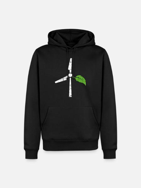 Environmental protection Wind energy - Men’s Premium Organic Hoodie - black