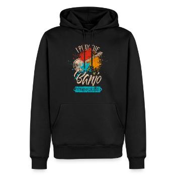 Banjo - Sweat à capuche Premium bio Homme - noir - Devant - Nico (187cm)