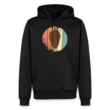 Kebab retro Döner - Männer Premium Bio Hoodie - Schwarz - Vorne - Nico (187cm)