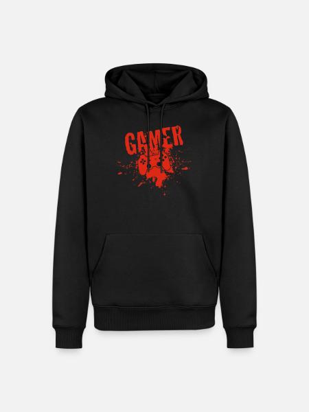 Gamer - Männer Premium Bio Hoodie - Schwarz