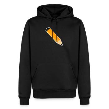 Stylo - Sweat à capuche Premium bio Homme - noir - Devant - Nico (187cm)