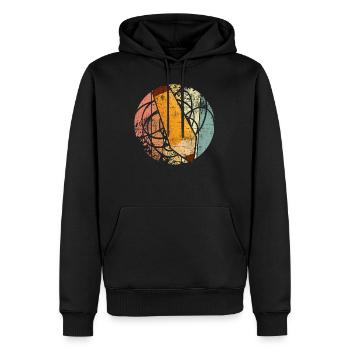Schule - Männer Premium Bio Hoodie - Schwarz - Vorne - Nico (187cm)