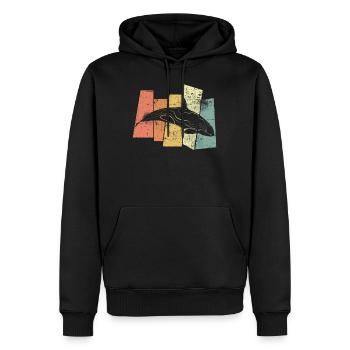 Orca - Männer Premium Bio Hoodie - Schwarz - Vorne - Nico (187cm)