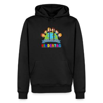 International Kindertag Kinder Kind Welt Frieden - Männer Premium Bio Hoodie - Schwarz - Vorne - Nico (187cm)
