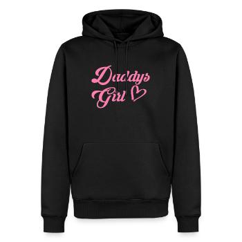 Daddys Girl Tochter Geschenk - Männer Premium Bio Hoodie - Schwarz - Vorne - Nico (187cm)