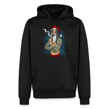 Santa Claus Christmas - Men’s Premium Organic Hoodie - black - Front - Nico (187cm)