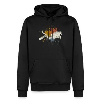 Tauchen - Männer Premium Bio Hoodie - Schwarz - Vorne - Nico (187cm)