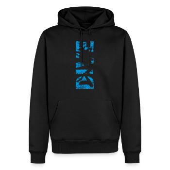 Tauchen - Männer Premium Bio Hoodie - Schwarz - Vorne - Nico (187cm)