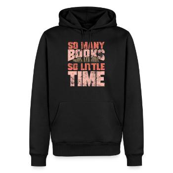 Lesen - Männer Premium Bio Hoodie - Schwarz - Vorne - Nico (187cm)