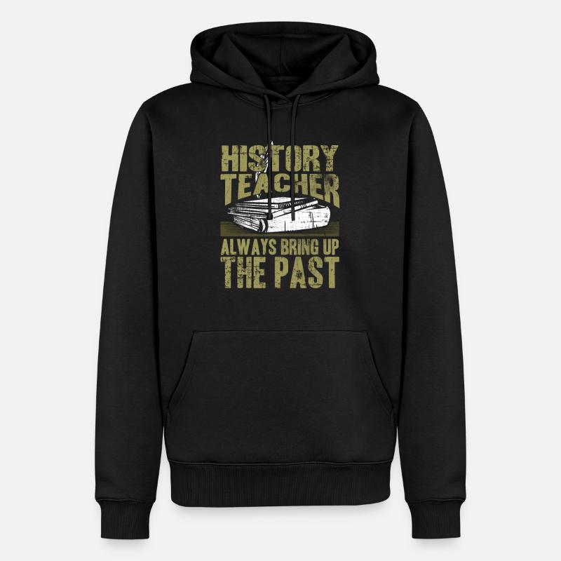 Lehrer Geschichte Geschichtslehrer - Männer Premium Bio Hoodie - Schwarz