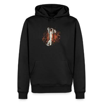 Saxophonist Jazz - Männer Premium Bio Hoodie - Schwarz - Vorne - Nico (187cm)