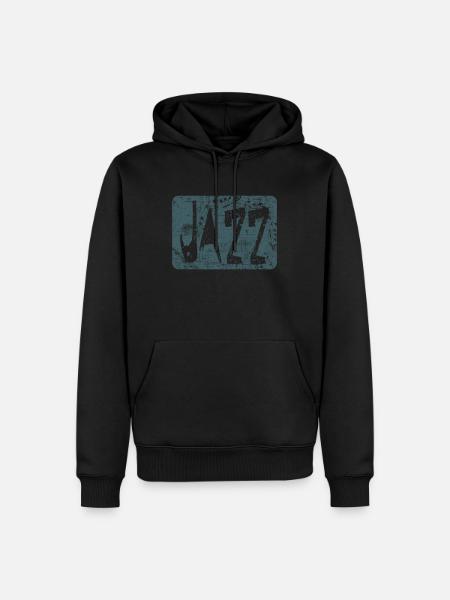 jazz - Men’s Premium Organic Hoodie - black