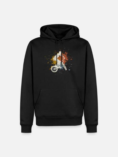 BMX retro - Men’s Premium Organic Hoodie - black