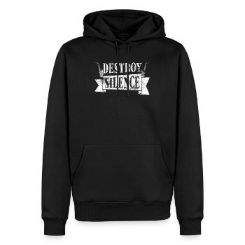 saxophone - Men’s Premium Organic Hoodie - black - Front - Nico (187cm)