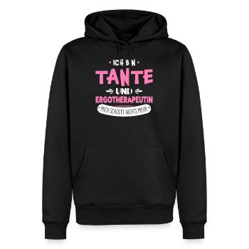 Ergotherapeutin Tante - Männer Premium Bio Hoodie - Schwarz - Vorne - Nico (187cm)
