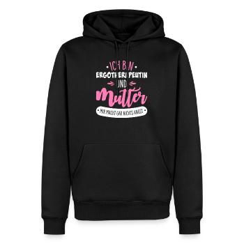 Ergotherapeutin - Männer Premium Bio Hoodie - Schwarz - Vorne - Nico (187cm)