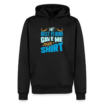 Bester Freund - Männer Premium Bio Hoodie - Schwarz - Vorne - Nico (187cm)
