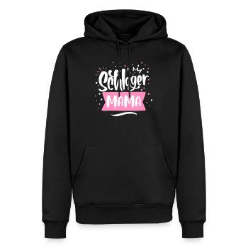 Schlager Mama - Sweat à capuche Premium bio Homme - noir - Devant - Nico (187cm)