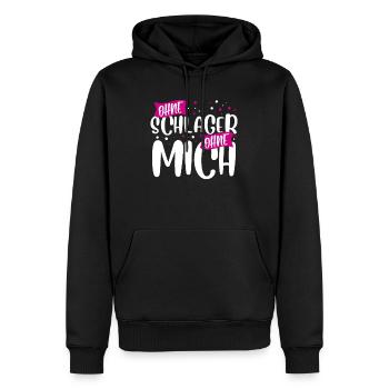 Schlager - Männer Premium Bio Hoodie - Schwarz - Vorne - Nico (187cm)