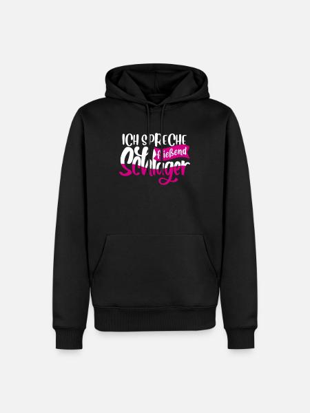 Schlager Schlagermusik - Männer Premium Bio Hoodie - Schwarz