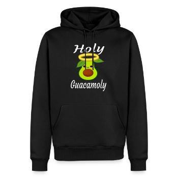 Lustige Avocado - Männer Premium Bio Hoodie - Schwarz - Vorne - Nico (187cm)