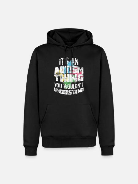 autism - Men’s Premium Organic Hoodie - black
