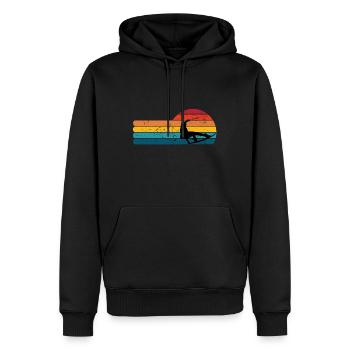 wakeboard - Sweat à capuche Premium bio Homme - noir - Devant - Nico (187cm)