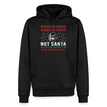 Pas de cadeau de Noël Noël Santa Karl Marx - Sweat à capuche Premium bio Homme - noir - Devant - Nico (187cm)