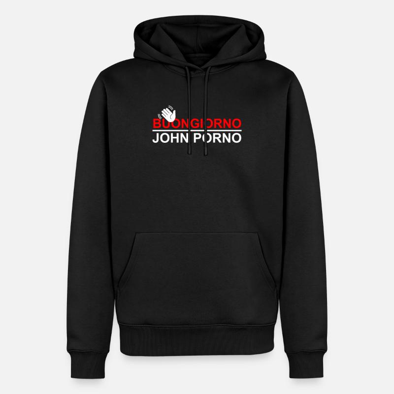 Des phrases drôles - Sweat à capuche Premium bio Homme - noir