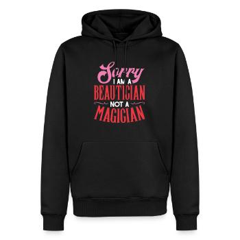Kosmetikerin - Männer Premium Bio Hoodie - Schwarz - Vorne - Nico (187cm)