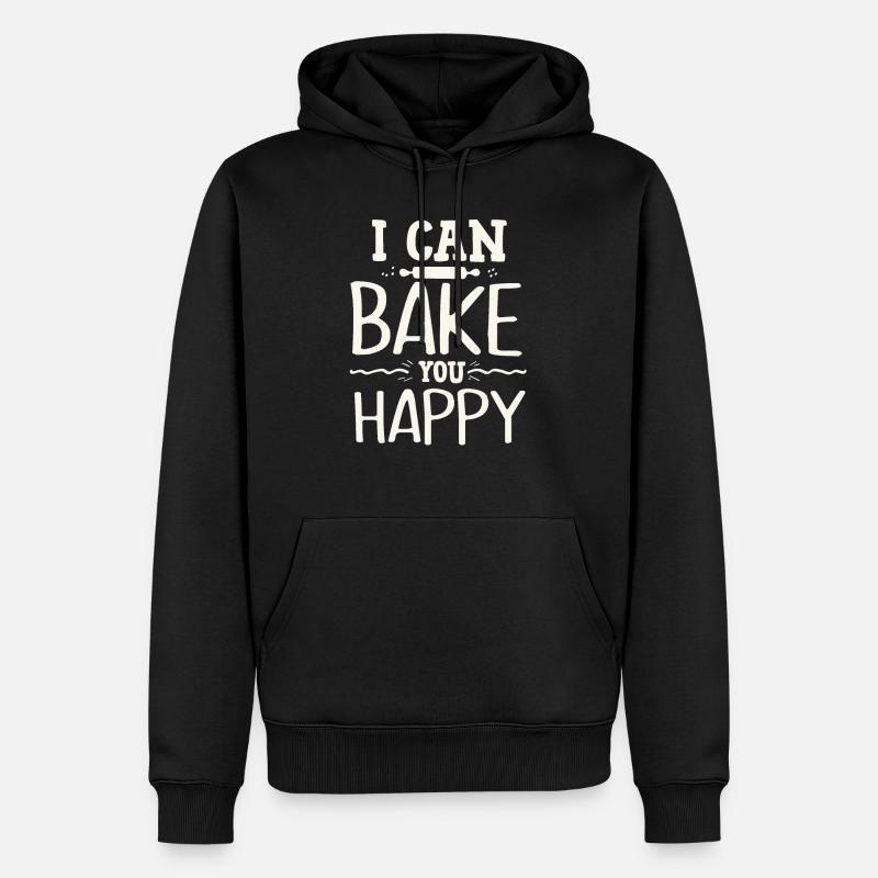 Backen - Männer Premium Bio Hoodie - Schwarz