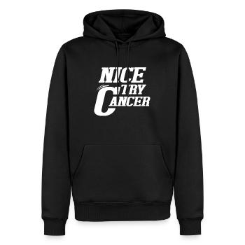 Bon essayez le cancer - Sweat à capuche Premium bio Homme - noir - Devant - Nico (187cm)